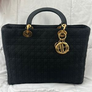 Lady Dior Cannage Quilted Nylon